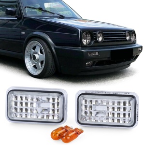 Semnalizari aripa VW Golf 1, Golf 2, Jetta MK2, Corrado / Audi 80 B4, A6 C4 clar - Img 1