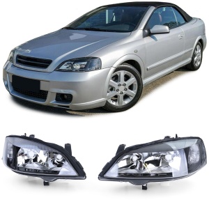 Set faruri Opel Astra G look negru