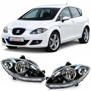 Set faruri Seat Leon (2005 - 2012), Altea, Toledo look negru