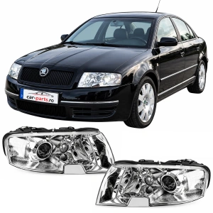Set faruri Skoda Superb I cu lupa