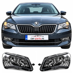 Set faruri Skoda Superb III (2015 - 2019) look negru