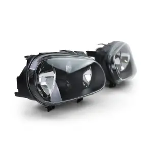 Set faruri VW Golf 4 look negru - Img 3
