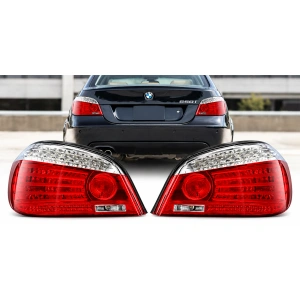 Set stopuri BMW E60 LCI LED rosu clar