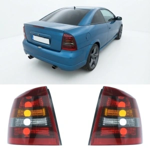 Set stopuri Opel Astra G Bertone coupe, cabrio, sedan rosu fumuriu - Img 1