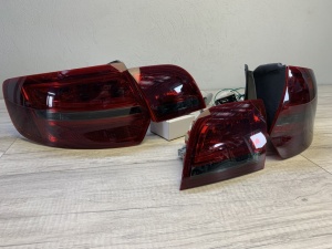 Stopuri Audi A3 8P Sportback (2004 - 2008) LED rosu fumuriu - Img 2