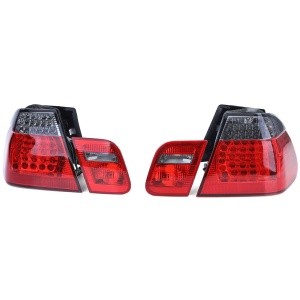 Stopuri BMW E46 NFL sedan LED rosu fumuriu - Img 1
