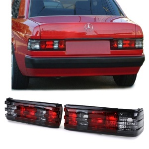 Stopuri Mercedes 190 W201 rosu fumuriu - Img 1