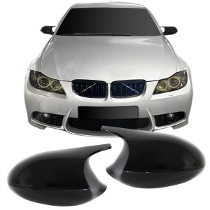 Capace oglinzi 'Batman' BMW E90 E91 NFL negru lucios - Img 1