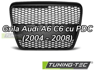 Grila Audi A6 C6 (2004 - 2008) 'RS Style' negru mat PDC - Img 1