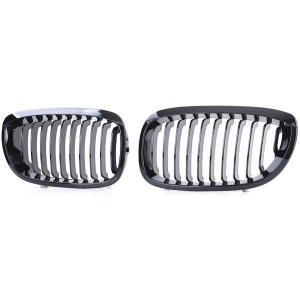 Grila BMW E46 coupe cabrio FL FACELIFT negru lucios - Img 5