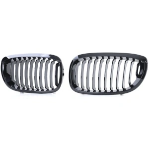 Grila BMW E46 coupe cabrio FL FACELIFT negru lucios - Img 5