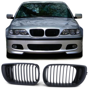 Grila BMW E46 FL (2001 - 2005) negru mat - Img 2