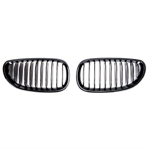 Grila BMW E60 E61 negru lucios - Img 2