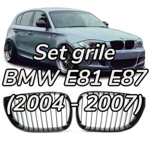 Grila BMW E81 E87 NFL (2004 - 2007) negru lucios