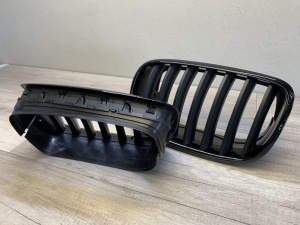 Grila BMW X5 E70 X6 E71 negru lucios + mat - Img 5