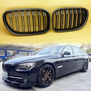 Grila dubla BMW F01 F02 M-LOOK negru mat - Img 2