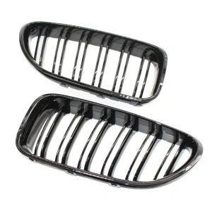 Grila dubla BMW F06, F12, F13 M-LOOK negru lucios - Img 3