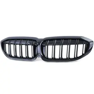Grila dubla BMW G20 G21 negru lucios - Img 3