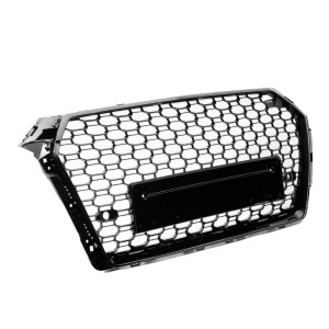 Grila fara emblema Audi A4 B9 (2015 - 2019) negru lucios PDC - Img 3