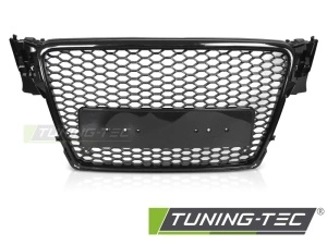 Grila fara emblema Audi A4 S4 B8 (2008 - 2011) 'RS Style' negru lucios PDC - Img 2