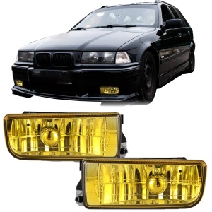 Proiectoare ceata BMW E36 galben clar - Img 2