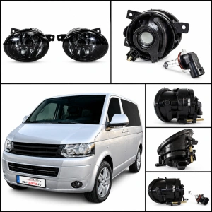Set far proiectoare ceata VW Transporter Bus Multivan T5 (2009 - 2015) fumuriu - Img 2