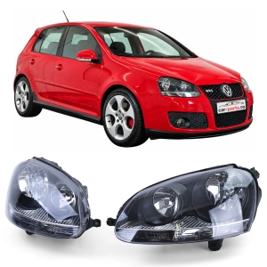 Set faruri VW Golf 5, Jetta look negru