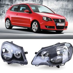 Set faruri VW Polo IV 9N3 look negru