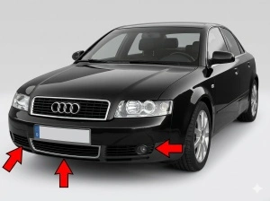 Set grile bara fata Audi A4 B6 8E - Img 2
