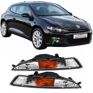 Set semnalizari bara fata VW Scirocco III alb