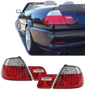 Stopuri BMW E46 cabrio NFL LED rosu clar - Img 1