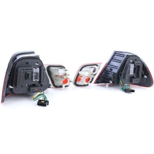 Stopuri BMW E46 coupe NFL LED rosu clar - Img 8