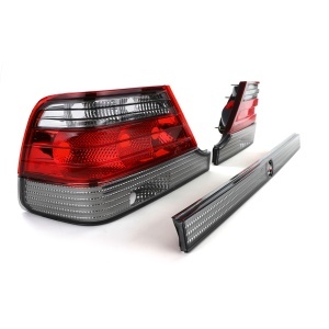Stopuri Mercedes S-Klasse W140 facelift rosu fumuriu - Img 3