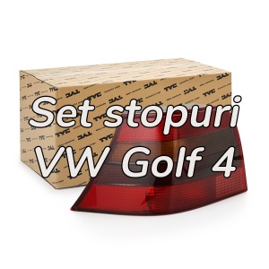 Stopuri VW Golf 4 hatchback rosu fumuriu / Hella look