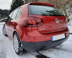 Stopuri VW Golf 5 hatchback Dark Red Cherry rosu fumuriu LED - Img 7