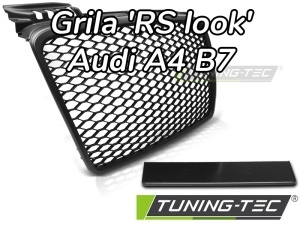Grila Audi A4 B7 'RS Style' negru mat - Img 1