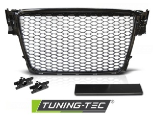 Grila Audi A4 S4 B8 (2008 - 2011) 'RS Style' negru lucios - Img 2
