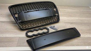 Grila Audi A6 C6 (2004 - 2008) 'RS Style' negru mat PDC - Img 4
