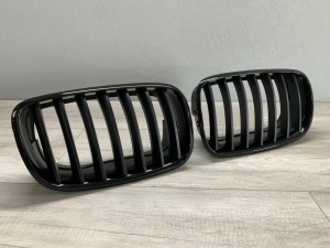 Grila BMW X5 E70 X6 E71 negru lucios + mat - Img 2
