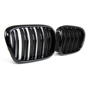 Grila dubla BMW E39 M-LOOK negru lucios - Img 2