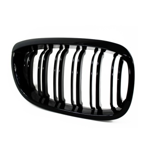 Grila dubla BMW E46 coupe cabrio FL M-LOOK negru lucios - Img 4