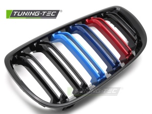 Grila dubla BMW E92 E93 NFL M-Power negru lucios - Img 5