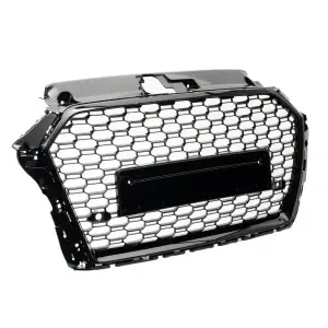 Grila fara emblema Audi A3 S3 8V negru lucios (2017 - 2020) PDC - Img 4