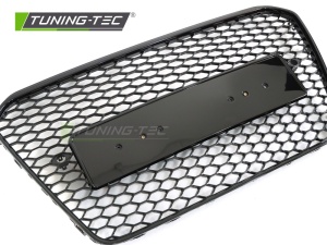 Grila fara emblema Audi A5 B8 8T (2011 - 2016) 'RS Style' negru lucios PDC - Img 4