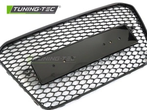 Grila fara emblema Audi A5 B8 8T (2011 - 2016) 'RS Style' negru lucios PDC - Img 4