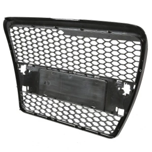 Grila fara emblema Audi A6 C6 (2004 - 2008) 'RS Style' negru lucios PDC - Img 4