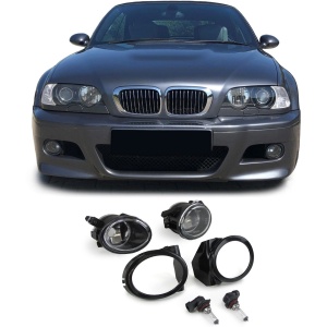 Proiectoare ceata 'bara M' BMW E46 E39 clar - Img 2