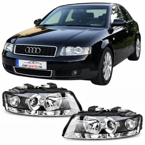 Set faruri Audi A4 B6 cu lupa