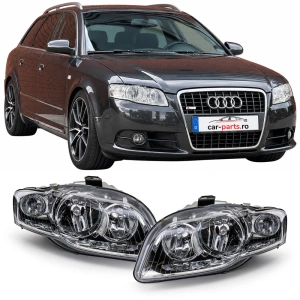 Set faruri Audi A4 B7 crom look