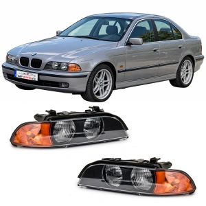 Set faruri BMW E39 negru portocaliu